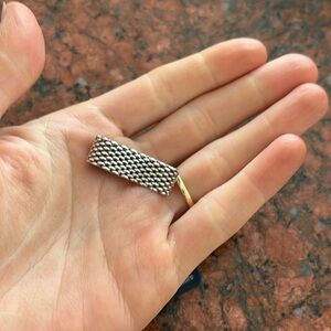 Tiffany mesh ring silver